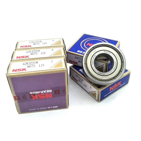 Fan Motor Low Vibration NSK 6203 Deep Groove Ball Bearing P5 Precision 17x40x12mm