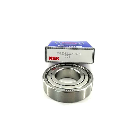 High Precision NSK 6206 Deep Groove Ball Bearing for Coating Machinery Low Noise 30x62x16mm