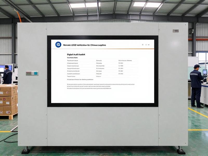Remote LEED verification for Chinese suppliers