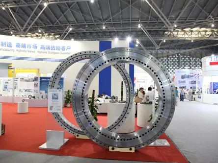 Exhibition team welcoming visitors