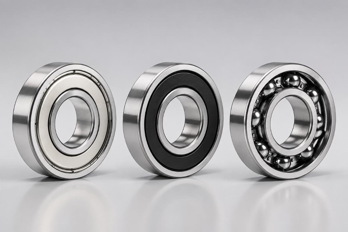 Key differences in construction and protection capabilities between ZZ, 2RS, and Open bearing types Bearing Seal Types Comparison: ZZ Metal Shield, 2RS Rubber Seal, and Open Designs