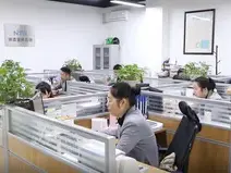 Modern office collaboration scene
